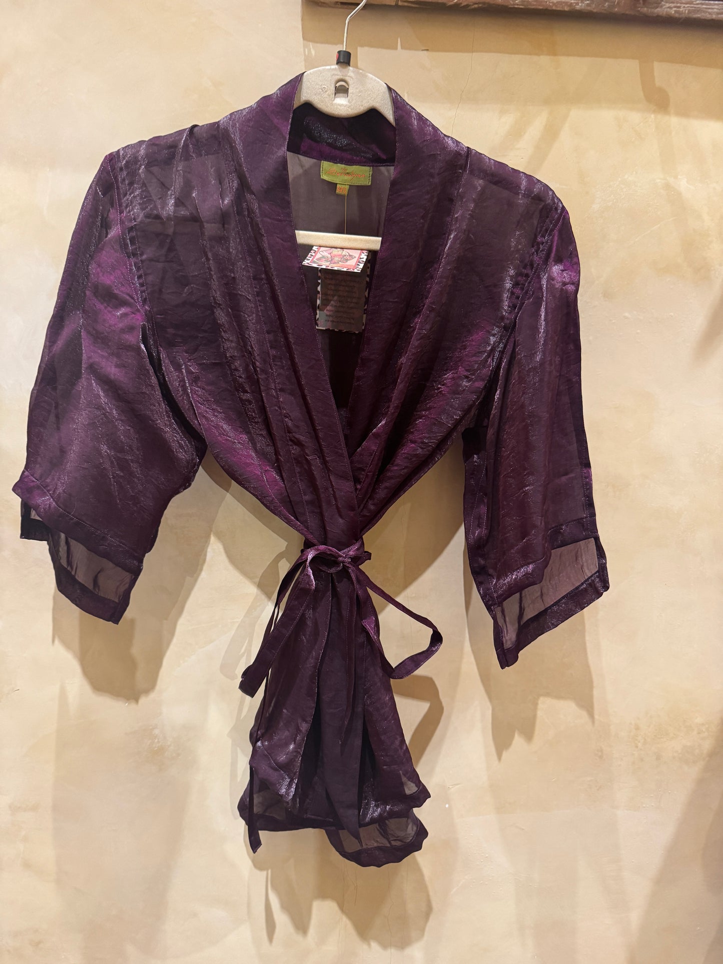 SHIMMER TIE KIMONO