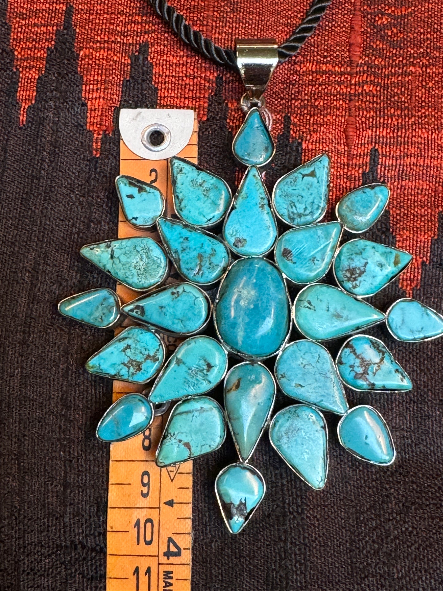 TUSCON TURQUOISE STAR MOSAIC PENDANT