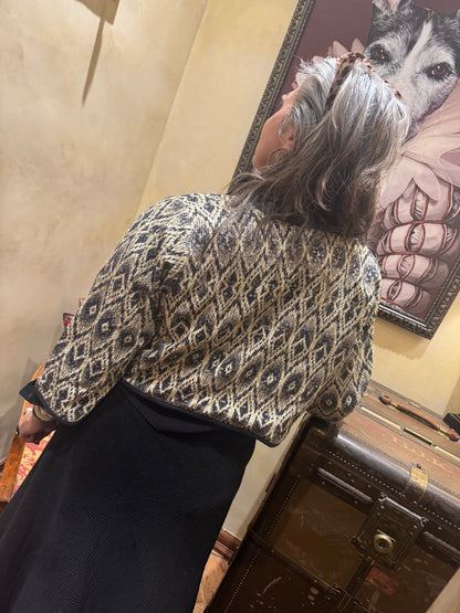 SNAKESKIN SEQUIN BOLERO