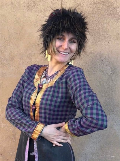 COLLAGE COAT PLUM BERRY