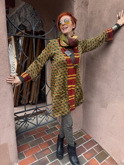 HONEYCOMB SWING COAT