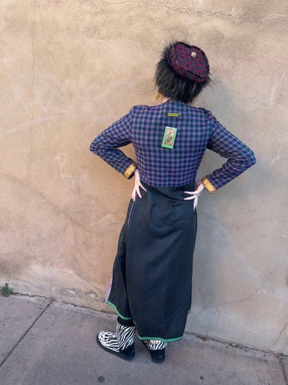 COLLAGE COAT PLUM BERRY