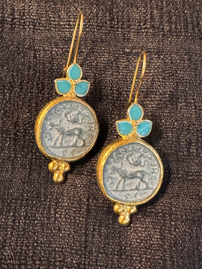 ALEXANDRIA THE GREAT COIN EARRINGS