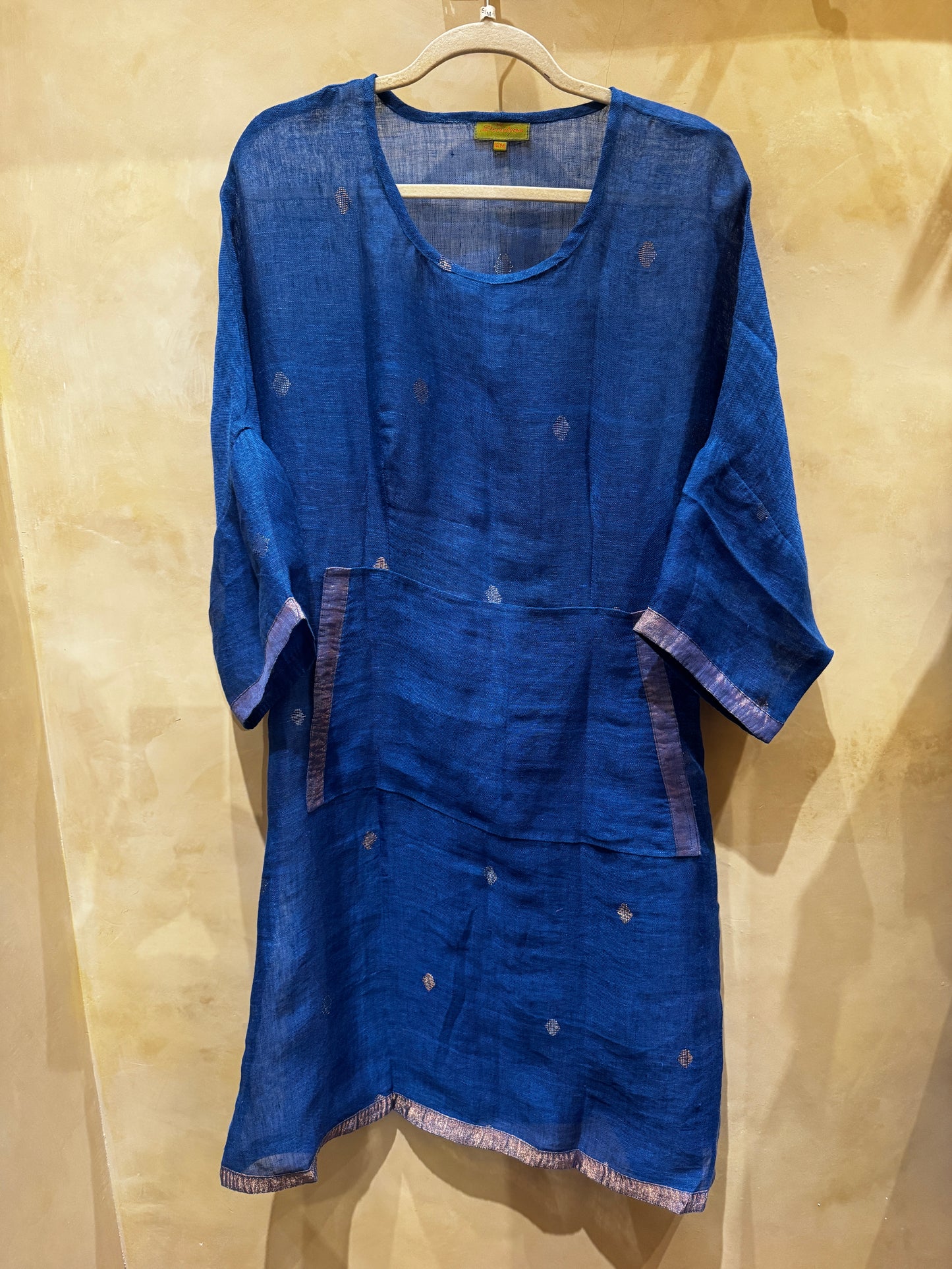 LINEN LINA DRESS HAND LOOMED