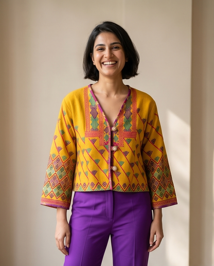 WOVEN RADIANCE HAND EMBROIDERED REDUX MASTERPIECES