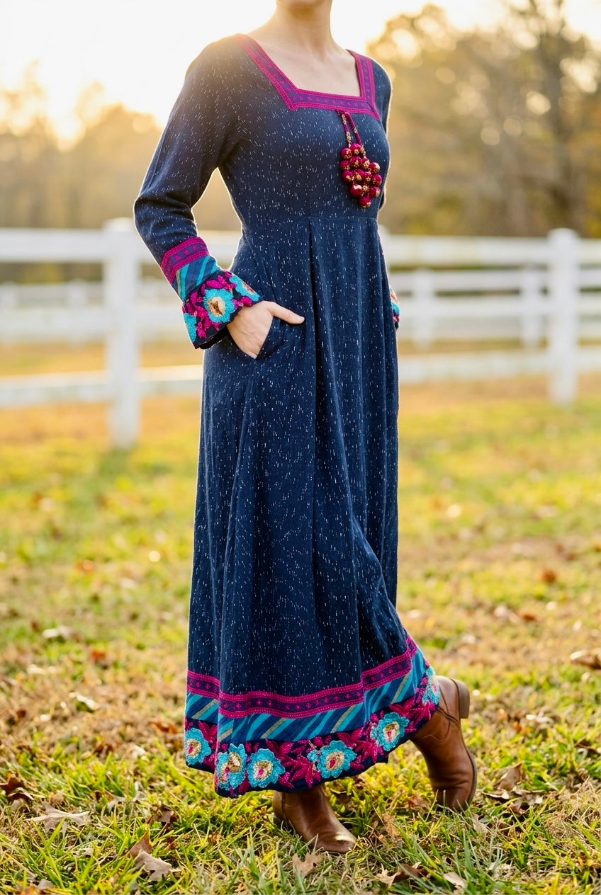 BLUE BELLE MAXI DRESS