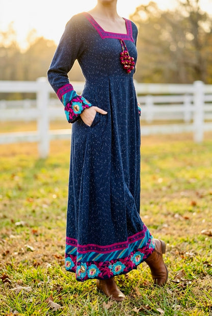 BLUE BELLE MAXI DRESS
