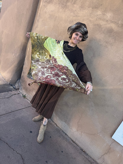 PISTACHIO PAISLEY PRINT PASHMINA