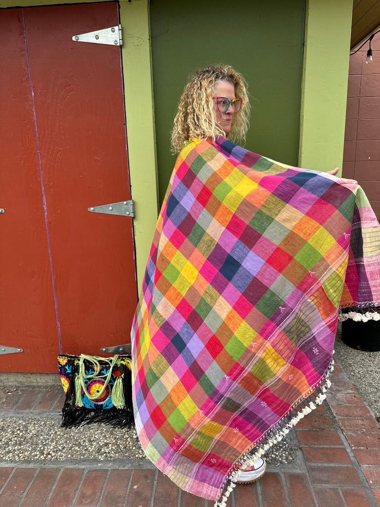 RAINBOW PICNIC SHAWL