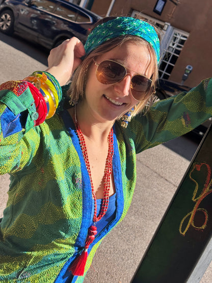 POP OF SPRING REVERSIBLE SILK JACKET