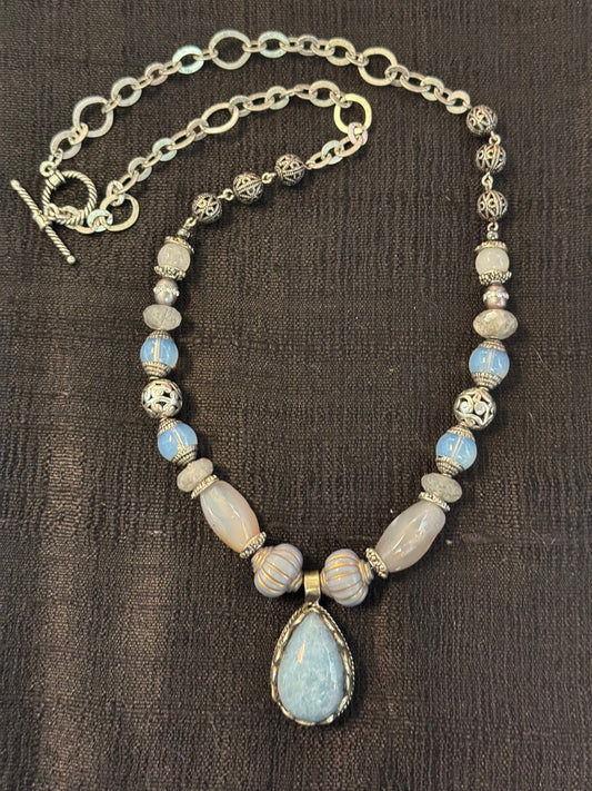 LOVELY IN LARIMAR NECKLACE