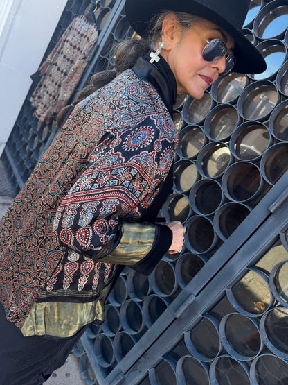 AJRAKH MIRRORED SWING JACKET