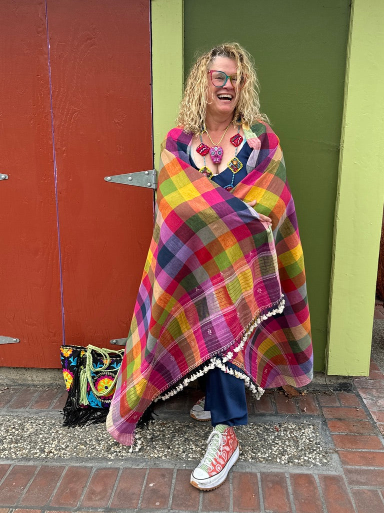 RAINBOW PICNIC SHAWL