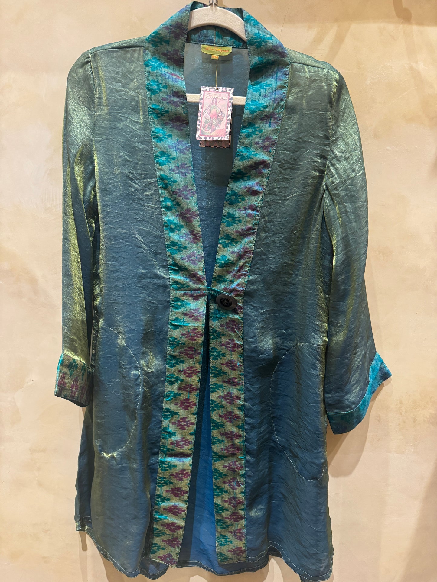 IRRIDESCENT SHIMMER SWING COATS