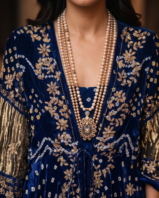 RAJESTIC BLING AZEEZA COAT DRESS