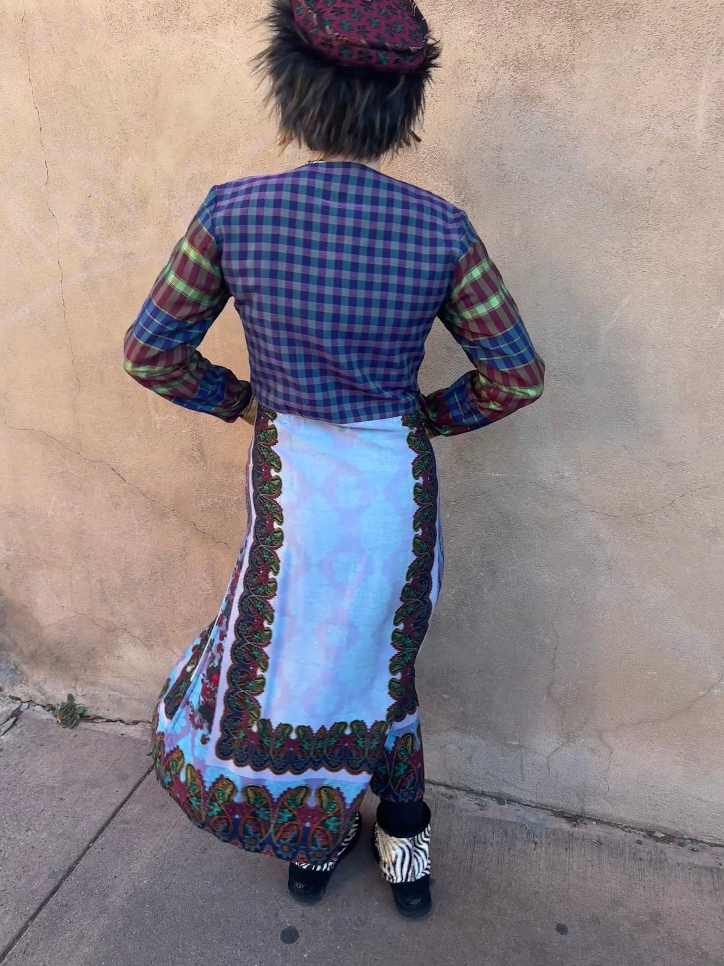 COLLAGE COAT PLUM BERRY