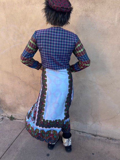 COLLAGE COAT PLUM BERRY