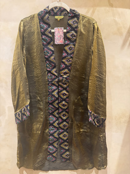 IRRIDESCENT SHIMMER SWING COATS