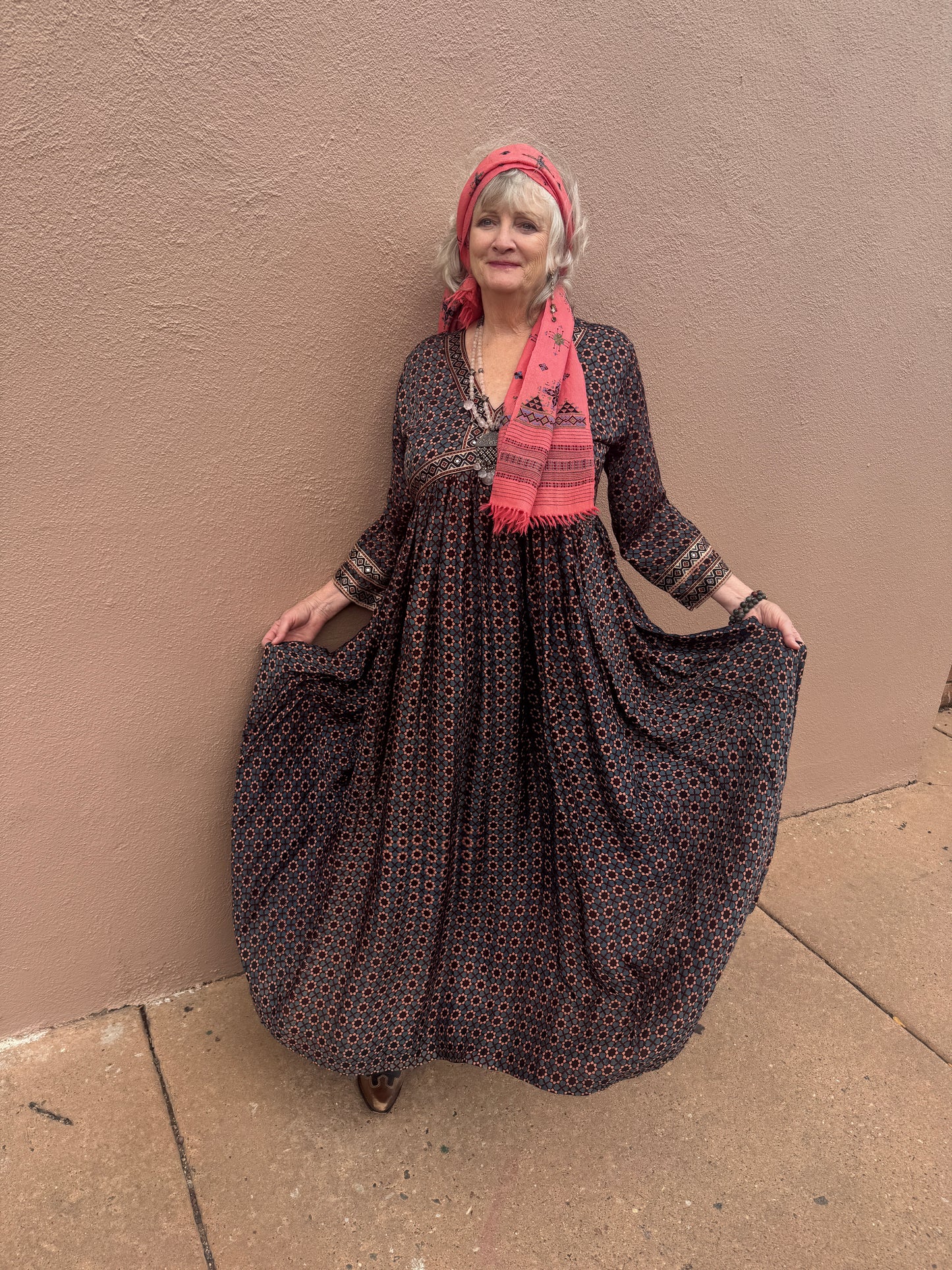 AJRAKH PRAIRIE DRESS