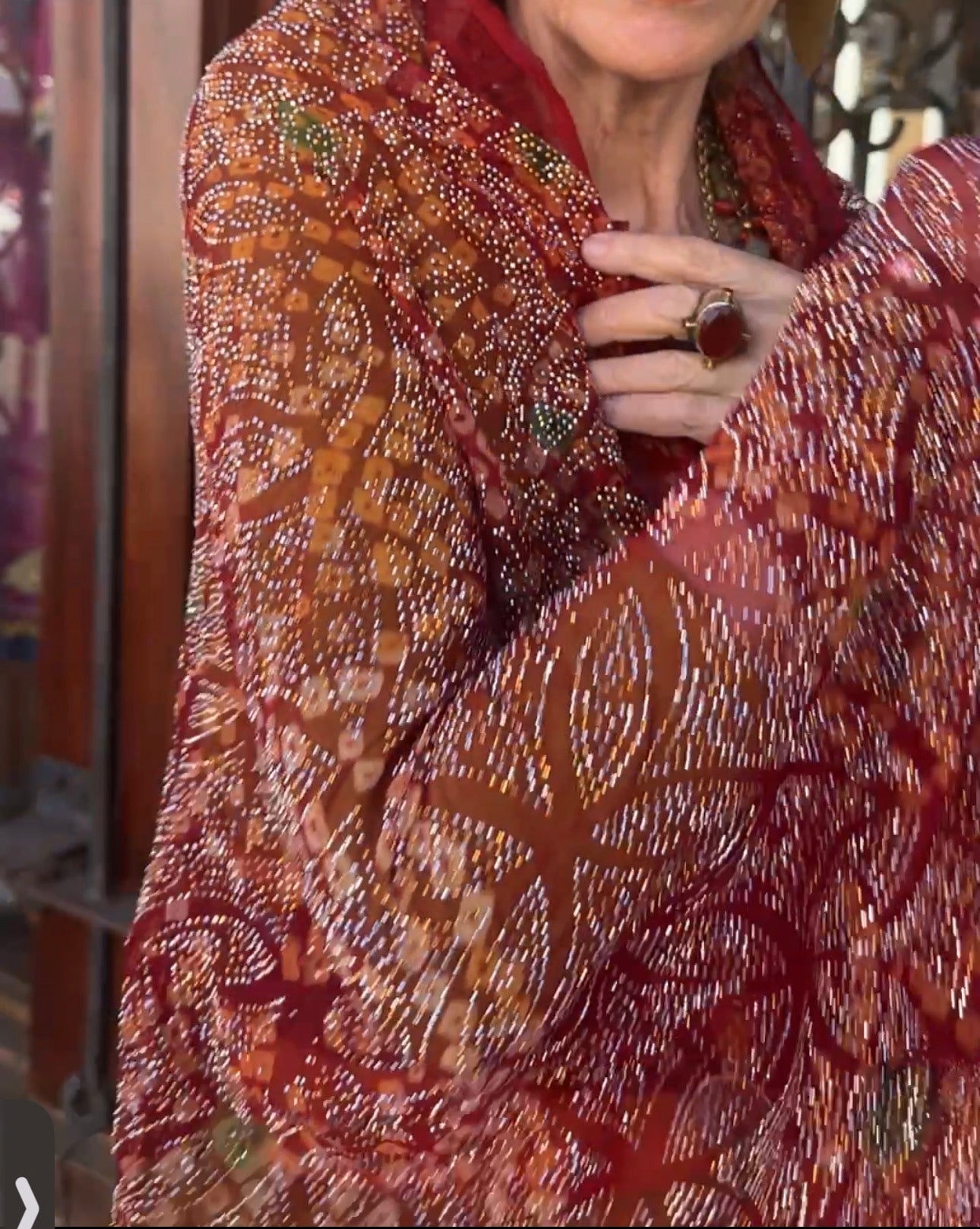 SHEHERAZADE SILK BLING SHAWL