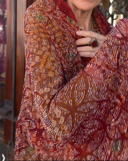 SHEHERAZADE SILK BLING SHAWL