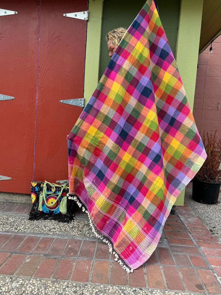 RAINBOW PICNIC SHAWL