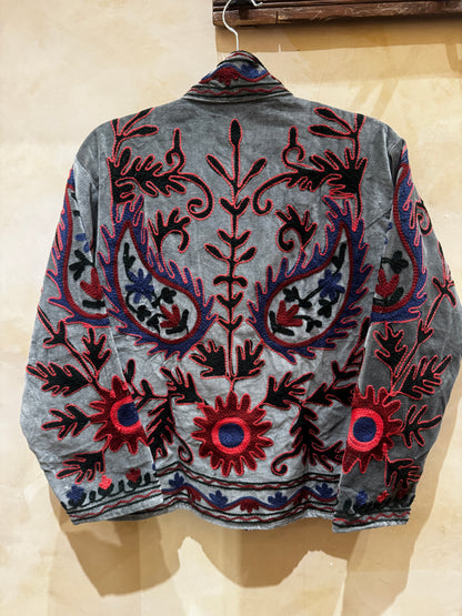 GRAY DAY VELVET JACKET