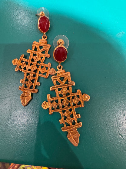 COPTIC CROSS EARRINGS