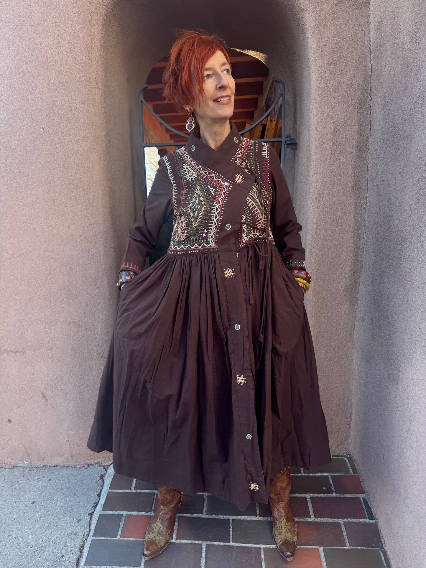 RABARI MAXI COAT DRESS