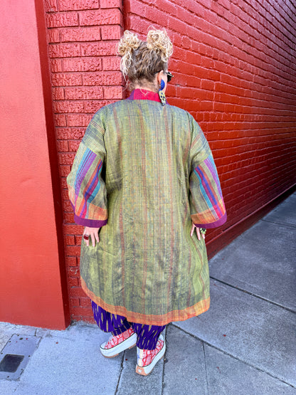 MOSS MAHARANI BUTTON KIMONO