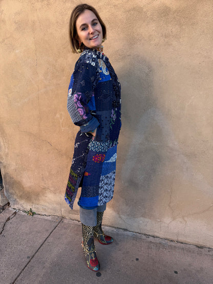 PATCHWORK NEHRU COAT