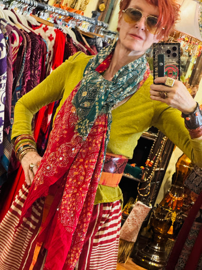 SHEHERAZADE SILK BLING SHAWL