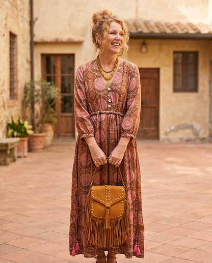 ALEGRA MAXI DRESS TOASTY SUZANI