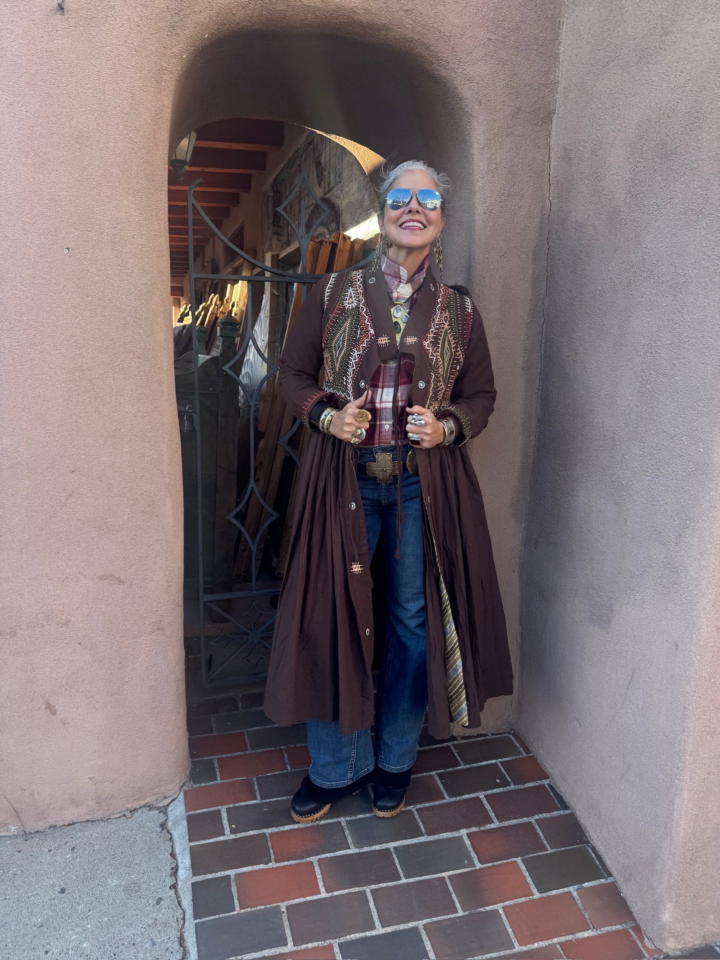 RABARI MAXI COAT DRESS