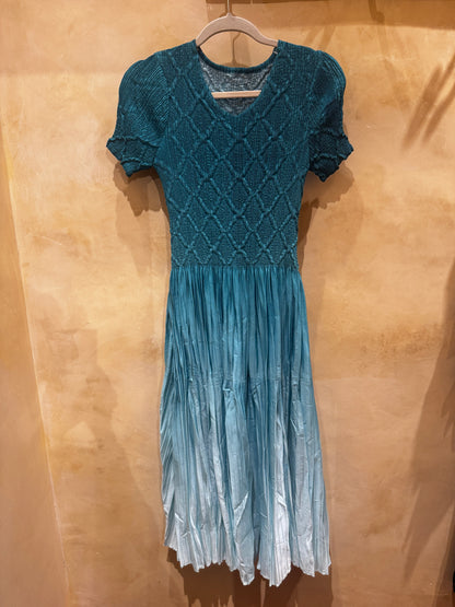 GENEVIEVE OMBRE SMOCK TOP DRESS