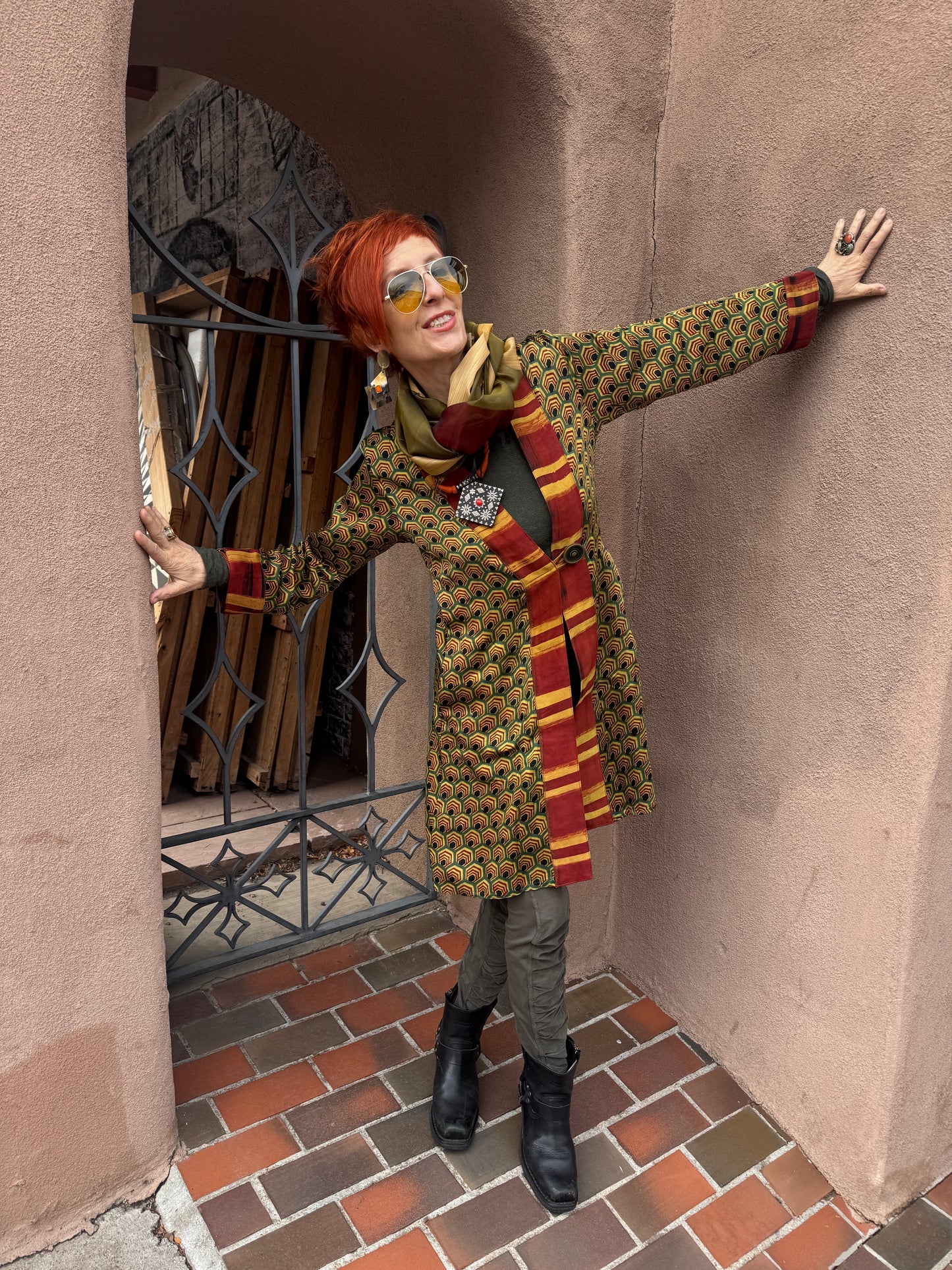 HONEYCOMB SWING COAT