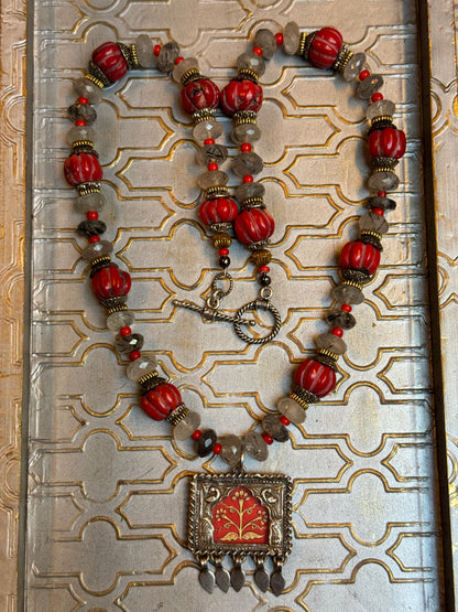 RAJASTHANI RED NECKPIECE