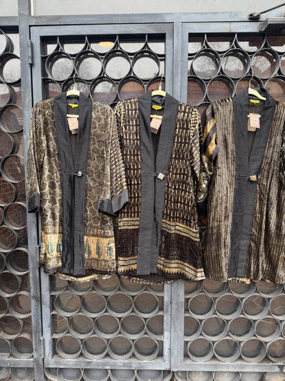 LUXE VELVET SWING COATS MIDNIGHT COLLECTION