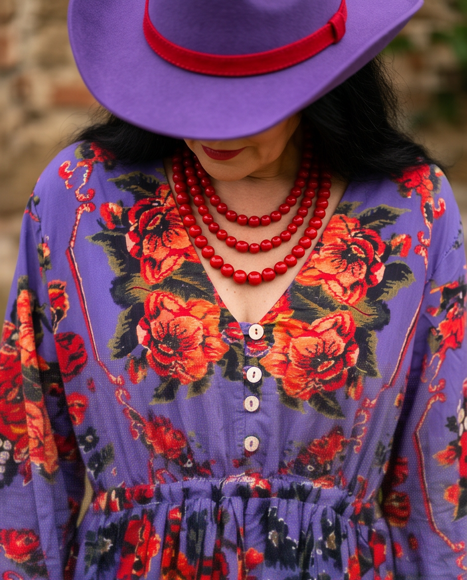 ALEGRA MAXI DRESS PURPLE  BEGONIA