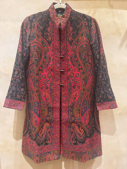 WINTER PAISLEY KASHMIRI  BROCADE NEHRU COAT