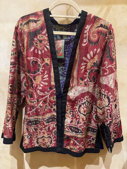 REVERSIBLE QUILTED SILK JACKET FOR ALL SEASONS