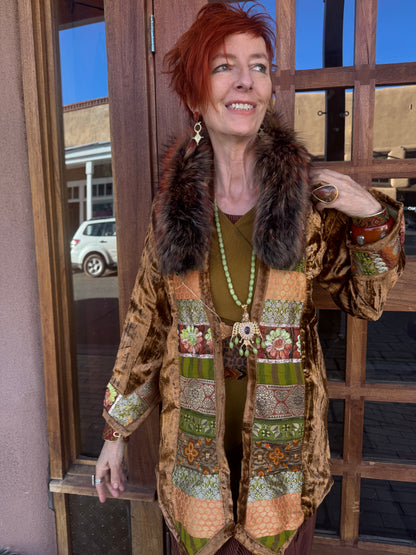 AUTUMN CRUSHED VELVET BLAZER