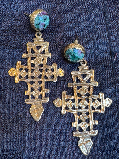 COPTIC CROSS EARRINGS