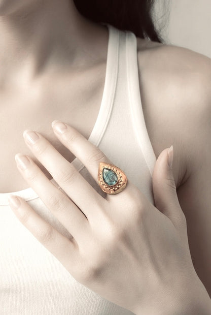 ARABESQUE FACETED GEMSTONE RINGS