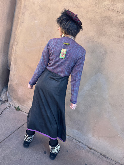 COLLAGE COAT PLUM BERRY