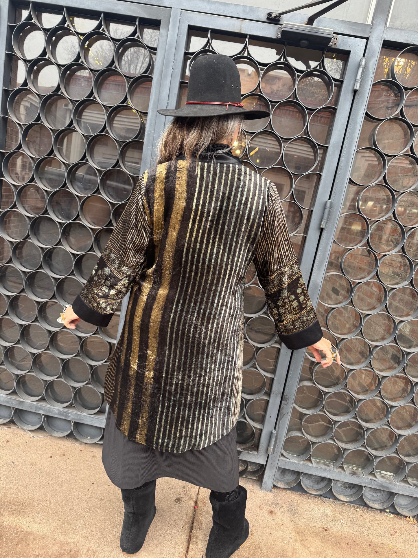LUXE VELVET SWING COATS MIDNIGHT COLLECTION