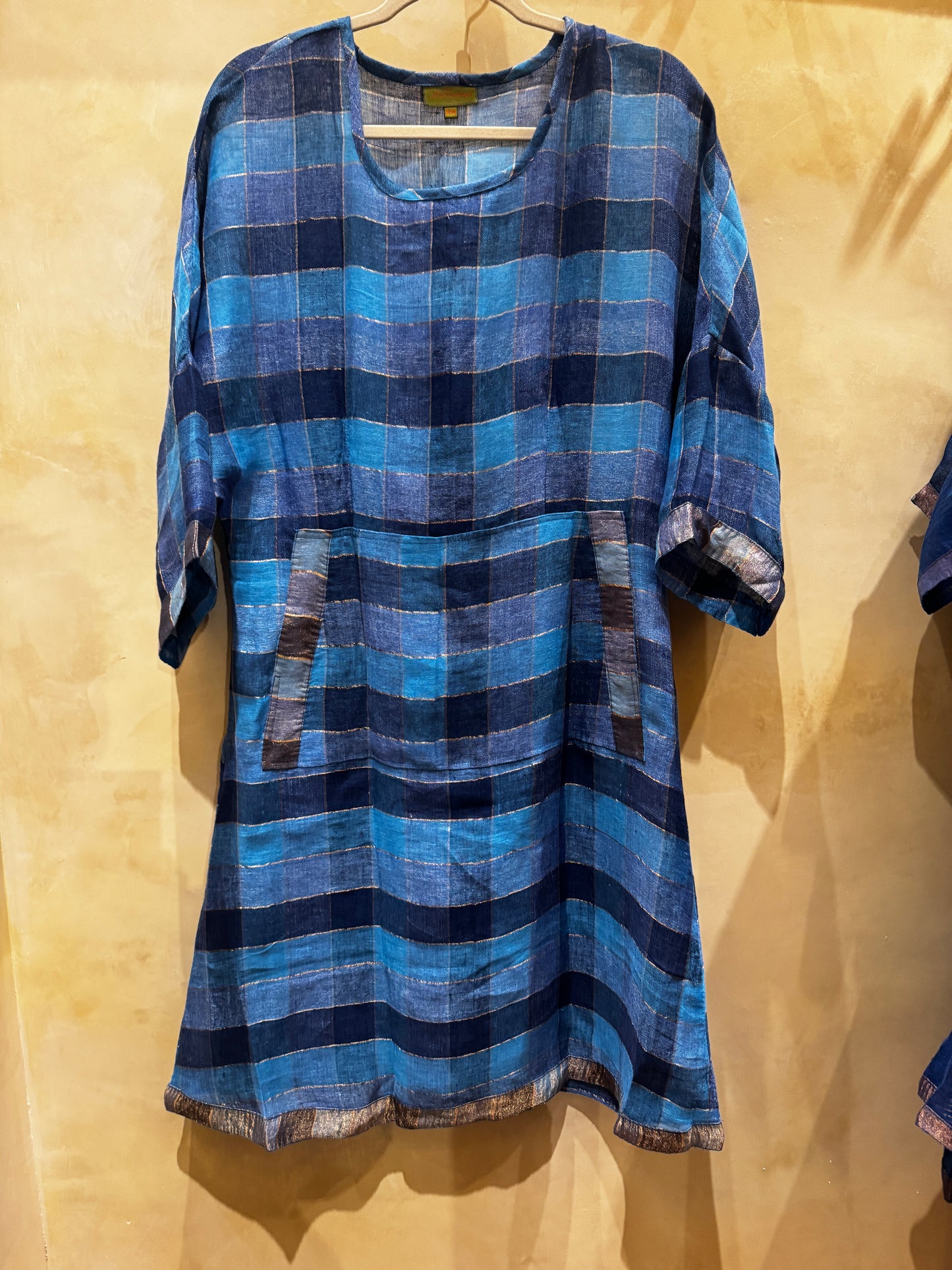LINEN LINA DRESS HAND LOOMED