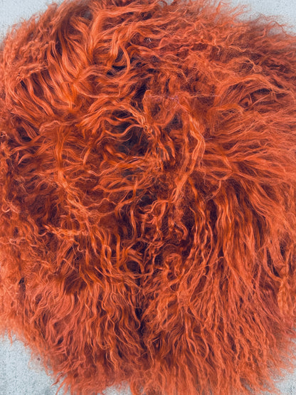 MONGOLIAN CURLY LAMB FUR COLLAR