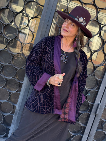 VELUXE MIDNIGHT BLUE SWING JACKET