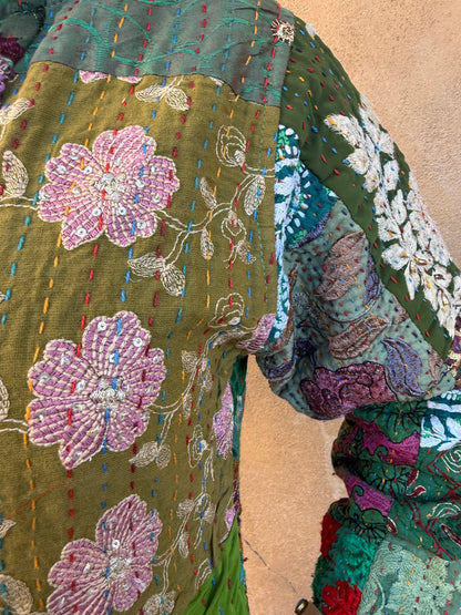 PATCHWORK NEHRU COAT